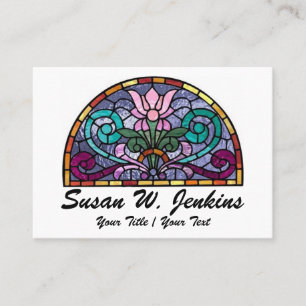Elegant Stained Glass Business Card