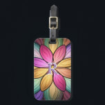 Elegant Stained‑Glass Floral Monogram Initial Luggage Tag<br><div class="desc">This elegant luggage tag features a vibrant stained‑glass–inspired floral design in rich multicolor jewel tones, personalized with a monogram initial for a polished, stylish touch. The vivid colors and clean symmetry make your bag easy to spot while adding a unique, expressive accent to your travel gear. A thoughtful gift idea...</div>