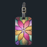 Elegant Stained‑Glass Floral Monogram Initial Luggage Tag<br><div class="desc">This elegant luggage tag features a vibrant stained‑glass–inspired floral design in rich multicolor jewel tones, personalized with a monogram initial for a polished, stylish touch. The vivid colors and clean symmetry make your bag easy to spot while adding a unique, expressive accent to your travel gear. A thoughtful gift idea...</div>