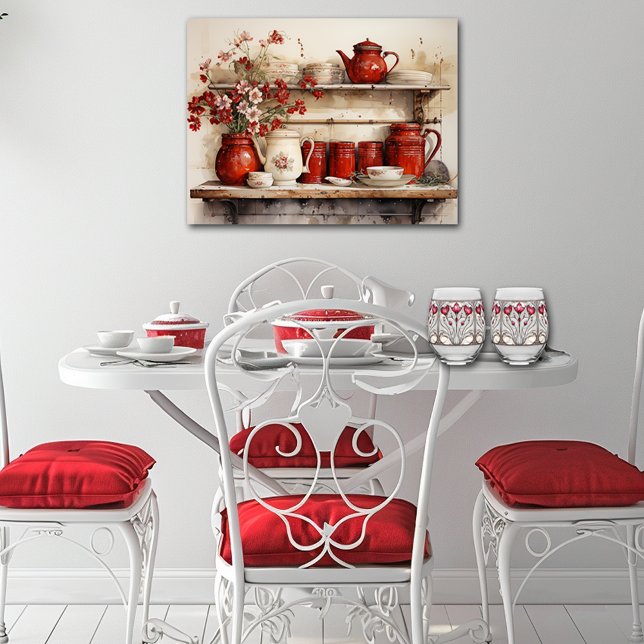 Elegant Stained Glass Red Floral Wine Glasses (Creator Uploaded)