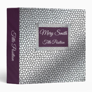 Elegant  Stained Glass Silver Binder