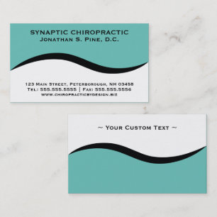 Elegant Standard Chiropractic Business Cards