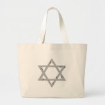 elegant star of david large tote bag<br><div class="desc"></div>