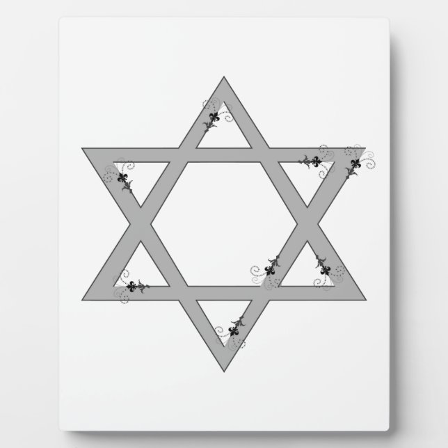 elegant star of david plaque (Front)