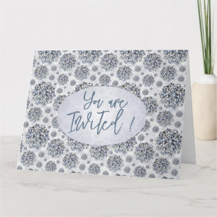 Elegant star shaped diamond pattern Greeting Card