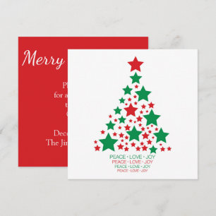 Elegant star tree invitation