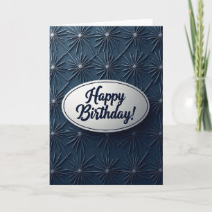 Elegant Starburst Birthday Card