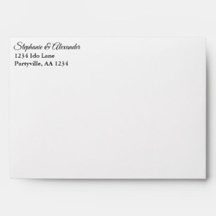 Elegant Starry Sky Address Envelope