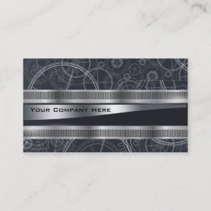 elegant steampunk engineers business card
