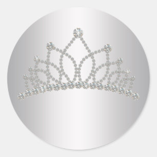 Élégant Sticker Diamond Tiara Princess