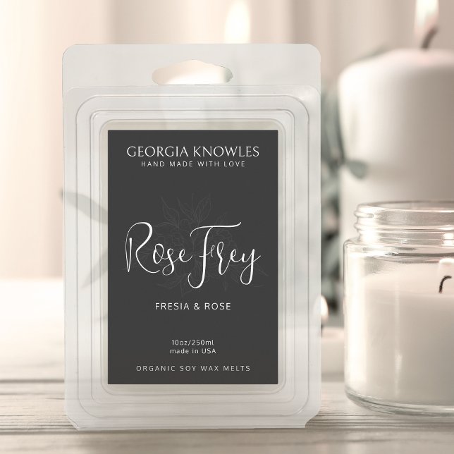 Élégant Sticker Étiquette De Produits Noir Et Blan (Créateur téléchargé)