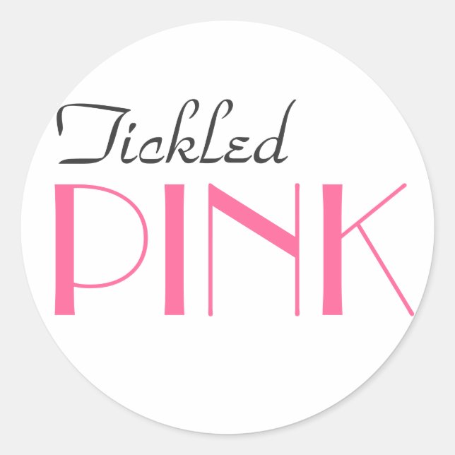 Élégant Sticker Révélateur Pink (Devant)