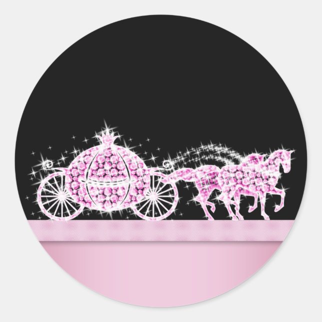 Élégant Stickers Porte-Diamants Rose Princess (Devant)