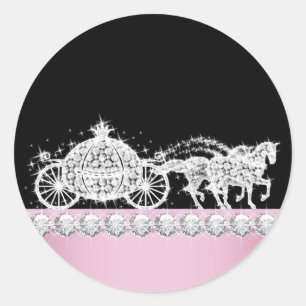 Élégant Stickers Porte-Diamants Rose Princess