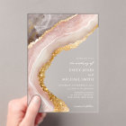 Elegant Stone Agate Marble Chic Wedding