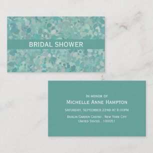 Elegant Stone Dot Bridal Shower Invitation