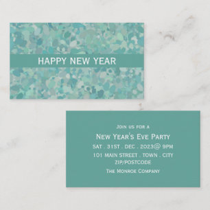 Elegant Stone Dot New Year's Eve Party Ticket