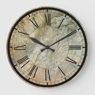 Elegant stone texture wall clock