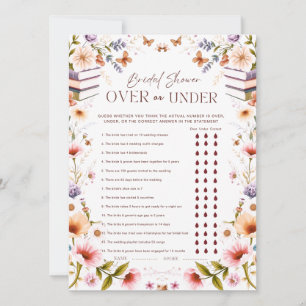Elegant Storybook Over or Under Bridal Shower Game