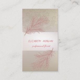 Elegant Stripe ,Lace, Glitter Branch Business Card