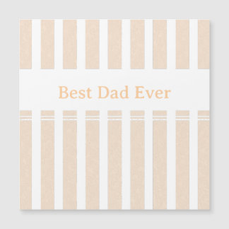 Elegant Striped Best Dad Ever Personalized