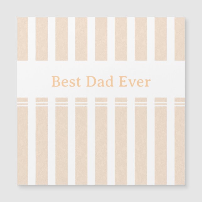 Elegant Striped Best Dad Ever Personalized (Front)