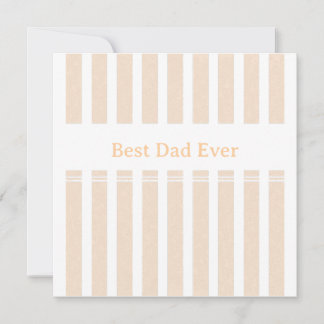 Elegant Striped Best Dad Ever Personalized Invitation