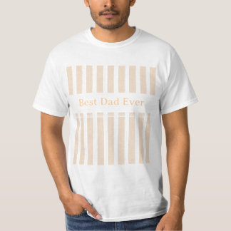 Elegant Striped Best Dad Ever Personalized T-Shirt