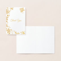 Elegant Striped Floral Thank You