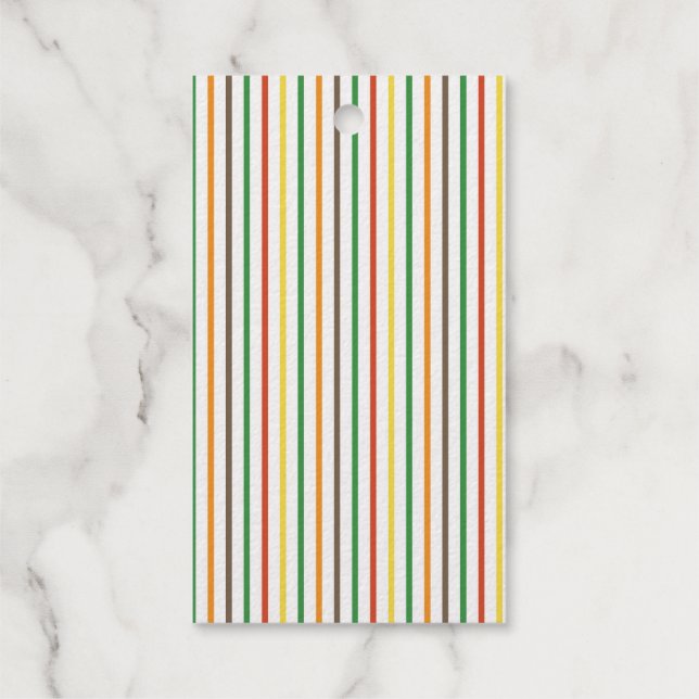 elegant striped  gift tags (Back)