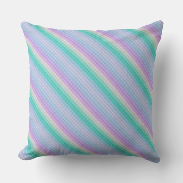 Elegant Stripes and Polka Dots Throw Pillow (Front)
