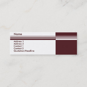 Elegant Stripes Business Card