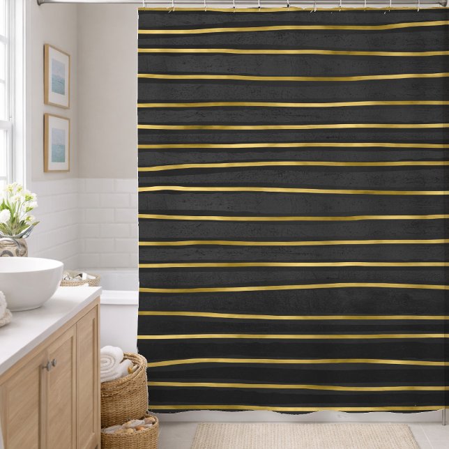 Elegant Stripes Contemporary Gold and Black Tone (Creator Uploaded)