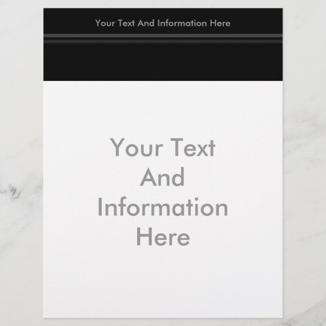 Elegant Stripes Letterhead (Front)