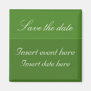 Elegant stripes Save the date Magnet Template