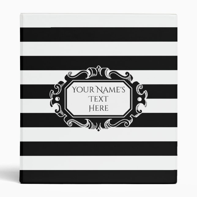 Elegant stripes with fancy label binder (Front)