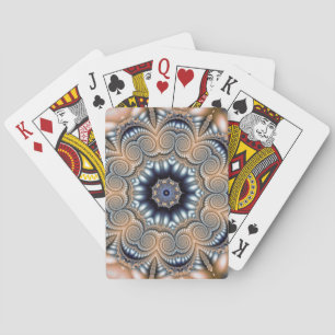 Elegant & Stunning Mandala Gold Black White Playing Cards