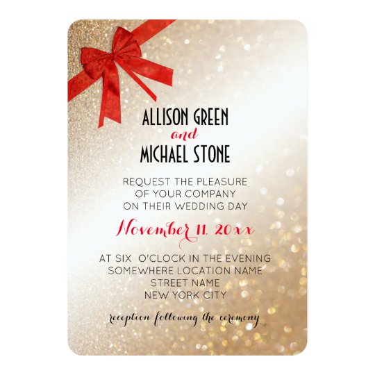 Elegant style wedding invitation