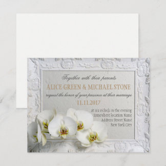 Elegant style wedding invitation