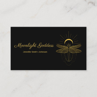Elegant stylish black and gold business card