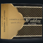 Elegant Stylish Black Gold Diamonds Wedding Binder<br><div class="desc">Elegant chic black gold diamonds  wedding planner.</div>