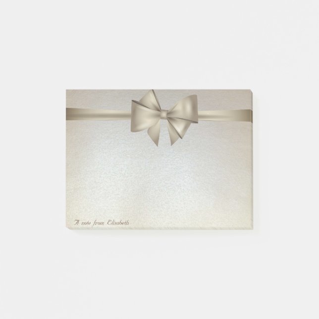 Elegant Stylish, Bow Post-it Notes (Front)