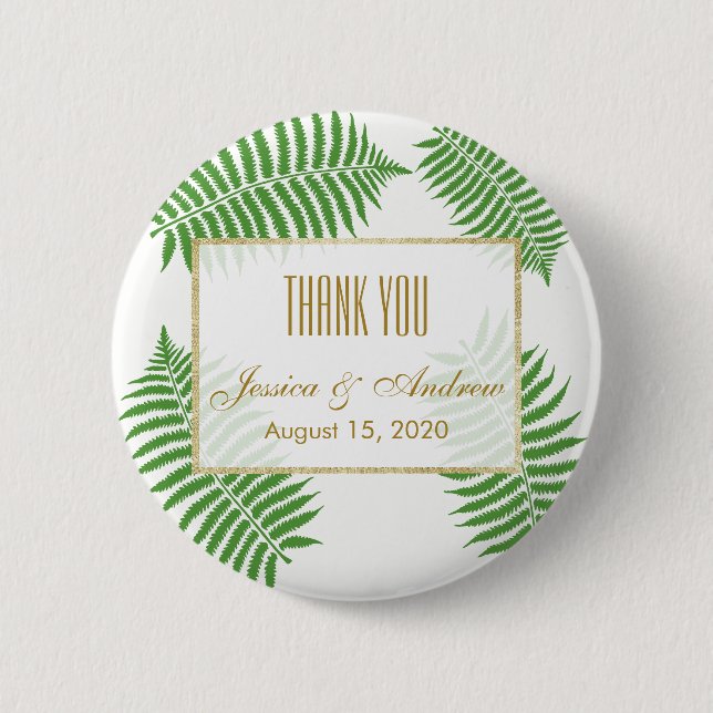 Elegant Stylish Bracken Wedding 2 Inch Round Button (Front)
