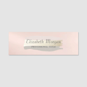 Elegant , Stylish, Brush Stroke Name Tag