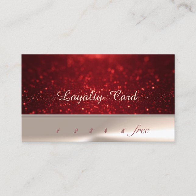 Elegant Stylish Chic , Bokeh   Loyalty Card (Front)