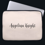 Elegant Stylish Chic Plain Handwriting Script Laptop Sleeve<br><div class="desc">Looking for a beautiful calligraphy with an aesthetic handwriting? This simple,  eye-catching design is for you. This product immediately impresses those who see it. The fine and tasteful design will immediately reflect the quality of your relationship and family.</div>