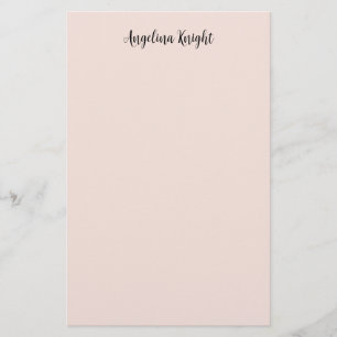 Elegant Stylish Chic Plain Handwriting Script Stationery