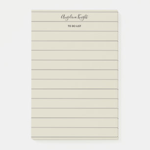 Elegant Stylish Chic Todo List Handwriting Script Post-it Notes