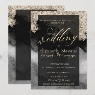 Elegant Stylish Chic Wedding Invitation
