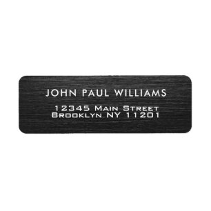 Elegant Stylish Classic Modern Black Brushed Metal